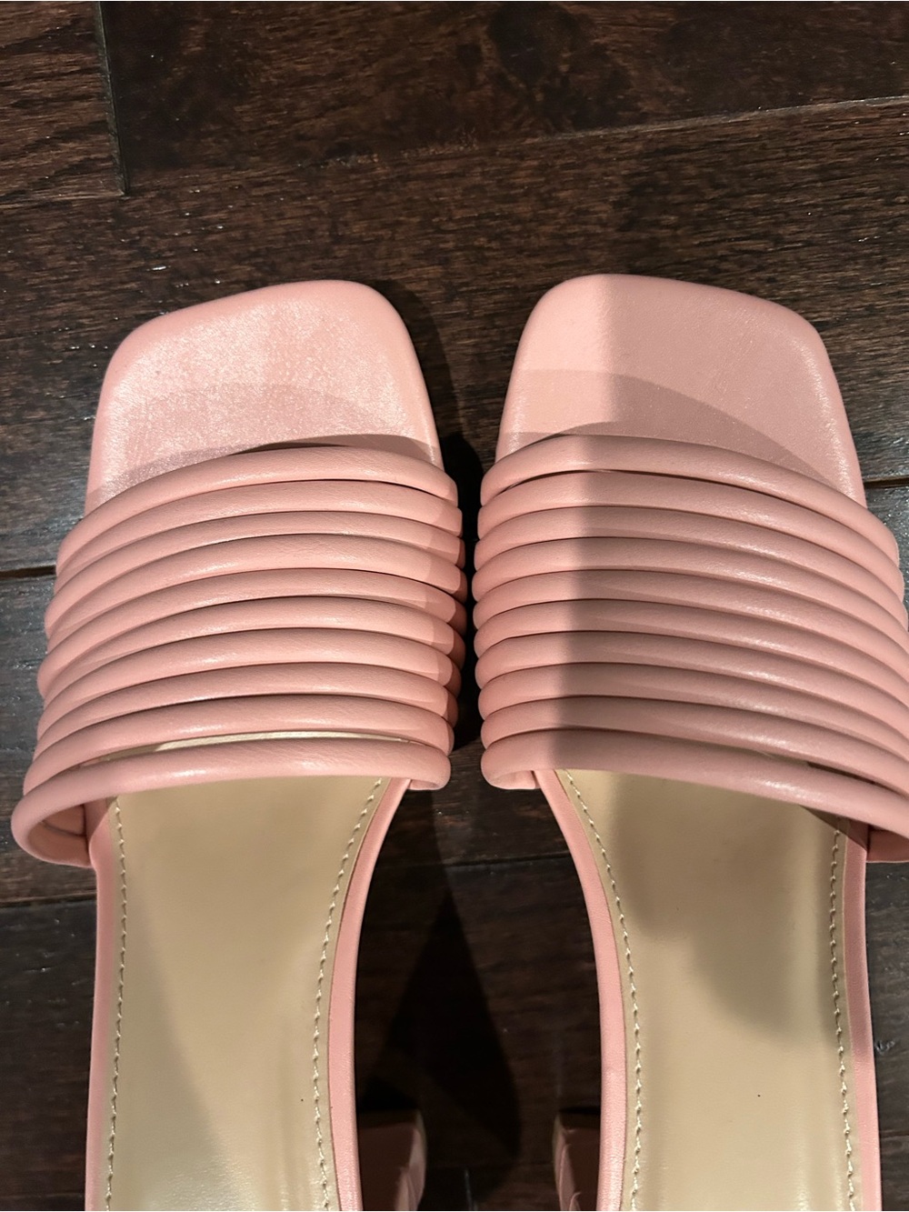 Cushionaire Pink Ribbed Slide Sandals NEW - Picture 3 of 8